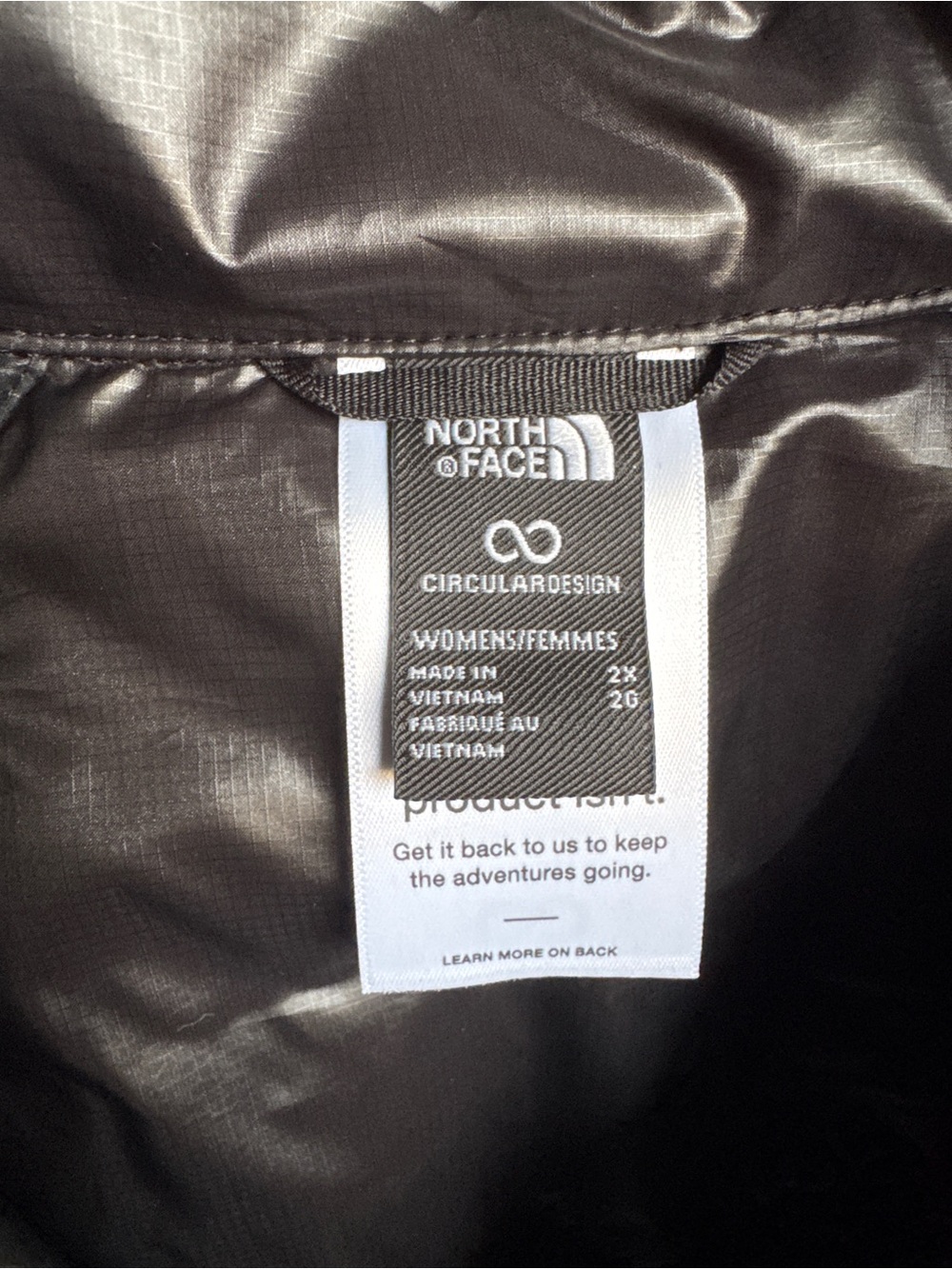 THE NORTH FACE Thermoball Insulated Jacket Plus Size Lightweight Sz 2X - Picture 14 of 16